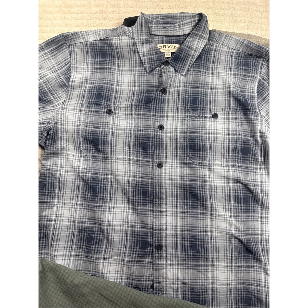 Orvis Men 2XL Lot Of 4 Short Sleeve Button Up Outdoor Camp Fishing Hike Classic - Picture 10 of 16